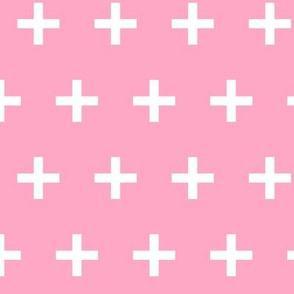 Swiss Cross - Pink by Andrea Lauren 