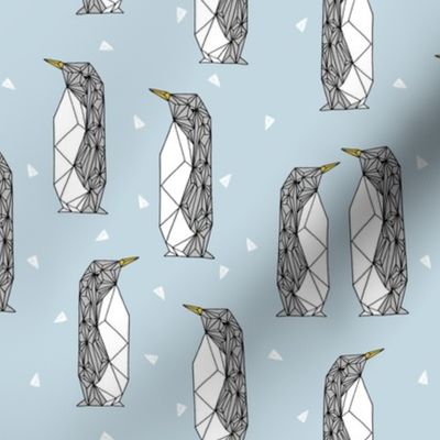 geo penguin // winter blue ice blue kids penguins pingu winter