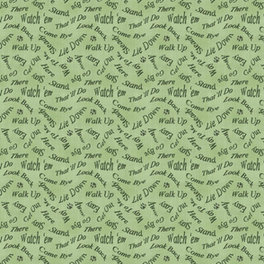 Herds the word - green linen