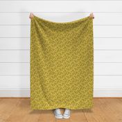 geo deer head // mustard yellow deer fabric andrea lauren baby nursery design