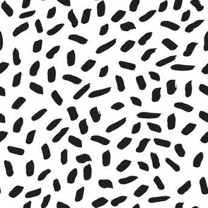 Sprinkles - Black and White - Dots Nursery Minimal by Andrea Lauren