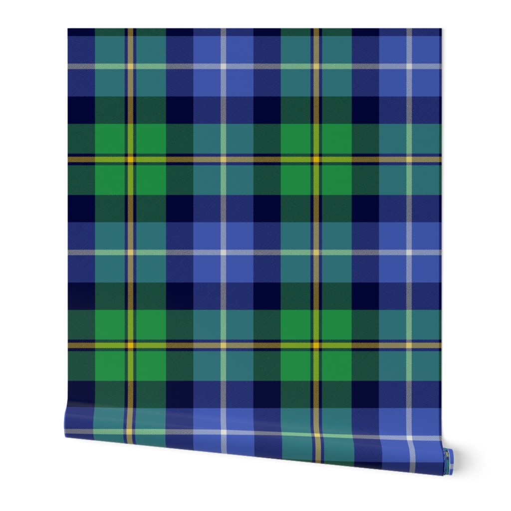 MacNeil / MacNeil of Barra  tartan c. 1831, 8" blue and green