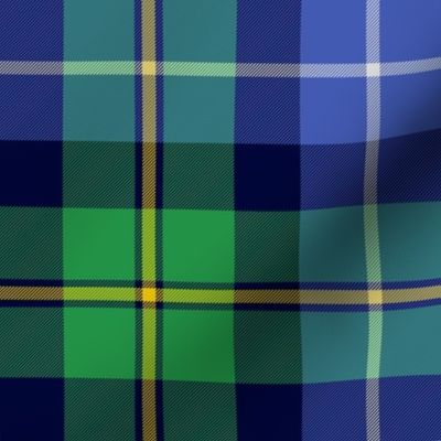 MacNeil / MacNeil of Barra  tartan c. 1831, 8" blue and green