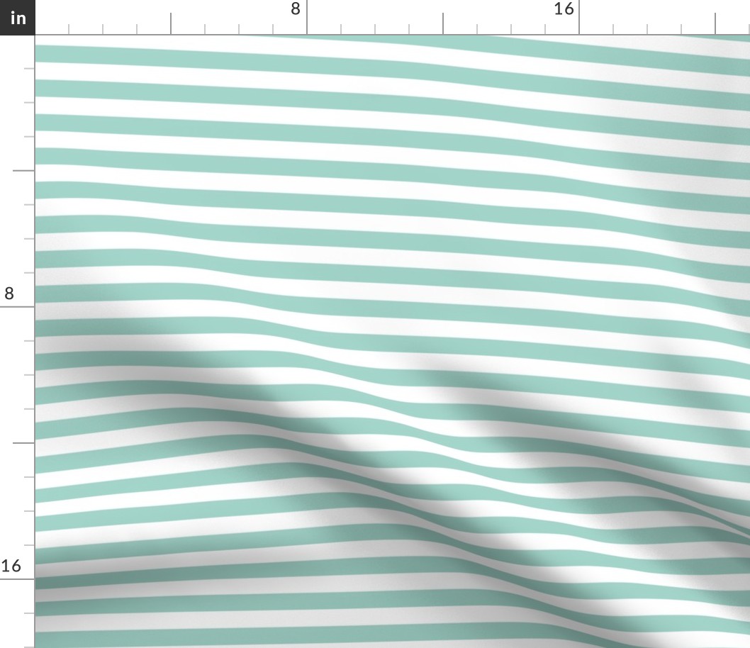 Stripes - Pale Turquoise (.5") by Andrea Lauren