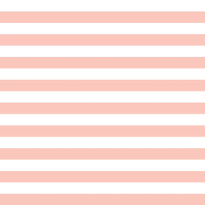 Stripes - Pale Pink - Railroad (One Inch) by Andrea Lauren