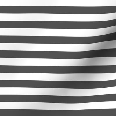 Stripes fabric // - Charcoal - Railroad (.5") by Andrea Lauren