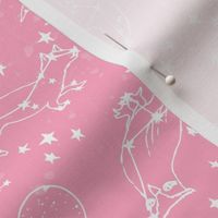 constellations // pink girls cute dreams sky nursery baby cute animals