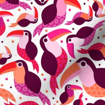 Girls brazil tucan pura vida costa rica toucan illustration bird tropical summer kids pattern