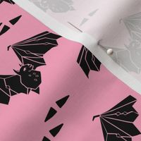 bat // halloween pastel pink bubblegum pink haunted spooky scary