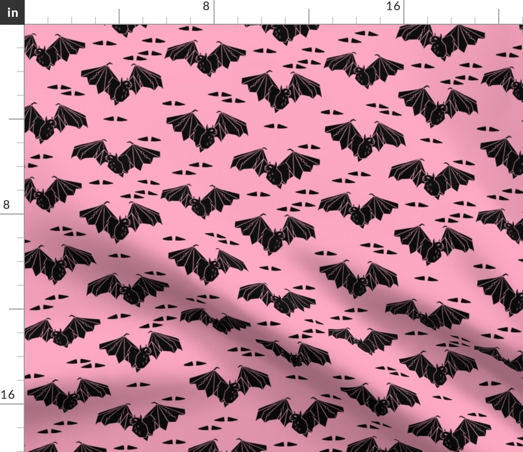 bat // halloween pastel pink bubblegum pink haunted spooky scary