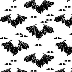 bat // black and white kids halloween triangle tri kids