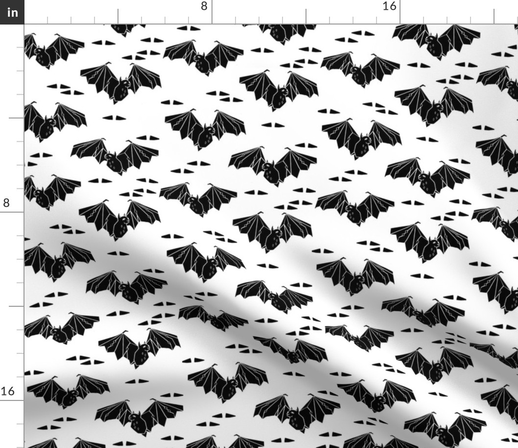 bat // black and white kids halloween triangle tri kids