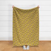 corgi // mustard yellow corgis fabric dog design andrea lauren fabric welsh corgis fabric