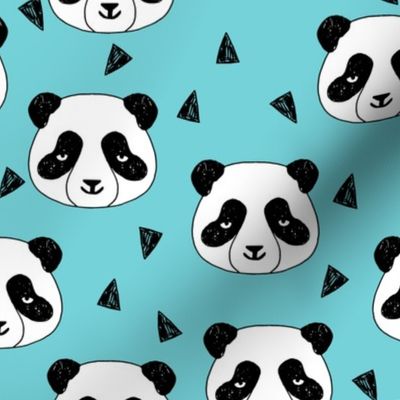 Hello Panda - Aqua by Andrea Lauren 