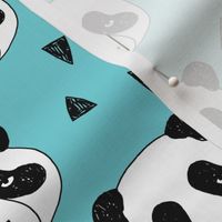 Hello Panda - Aqua by Andrea Lauren 