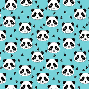 Hello Panda - Aqua by Andrea Lauren 