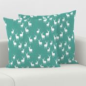 Oh Deer on Turquoise