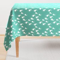 Oh Deer on Turquoise