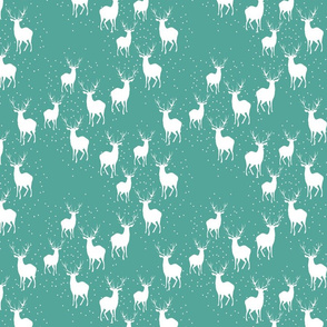 Oh Deer on Turquoise