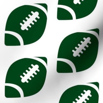 Half-Drop Football Packers Green