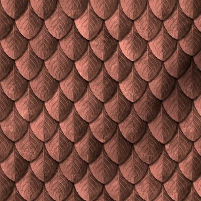 Feather Leaf Scales Armor Old Copper