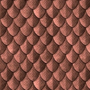 Feather Leaf Scales Armor Old Copper