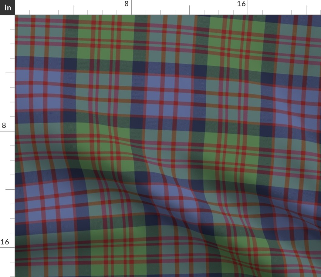 Cameron tartan variant, 8" weathered