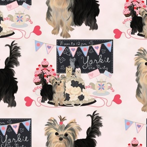 Yorkie Tea Party - Matching 2