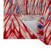 Shibori -Arashi Red Indigo