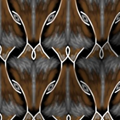 Escher Inspired Foxes