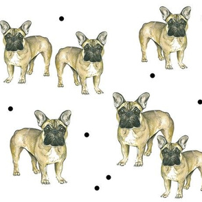 French Bulldogs and Dots