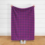 Punky Plaid 122 Pink Violet Green Turquoise