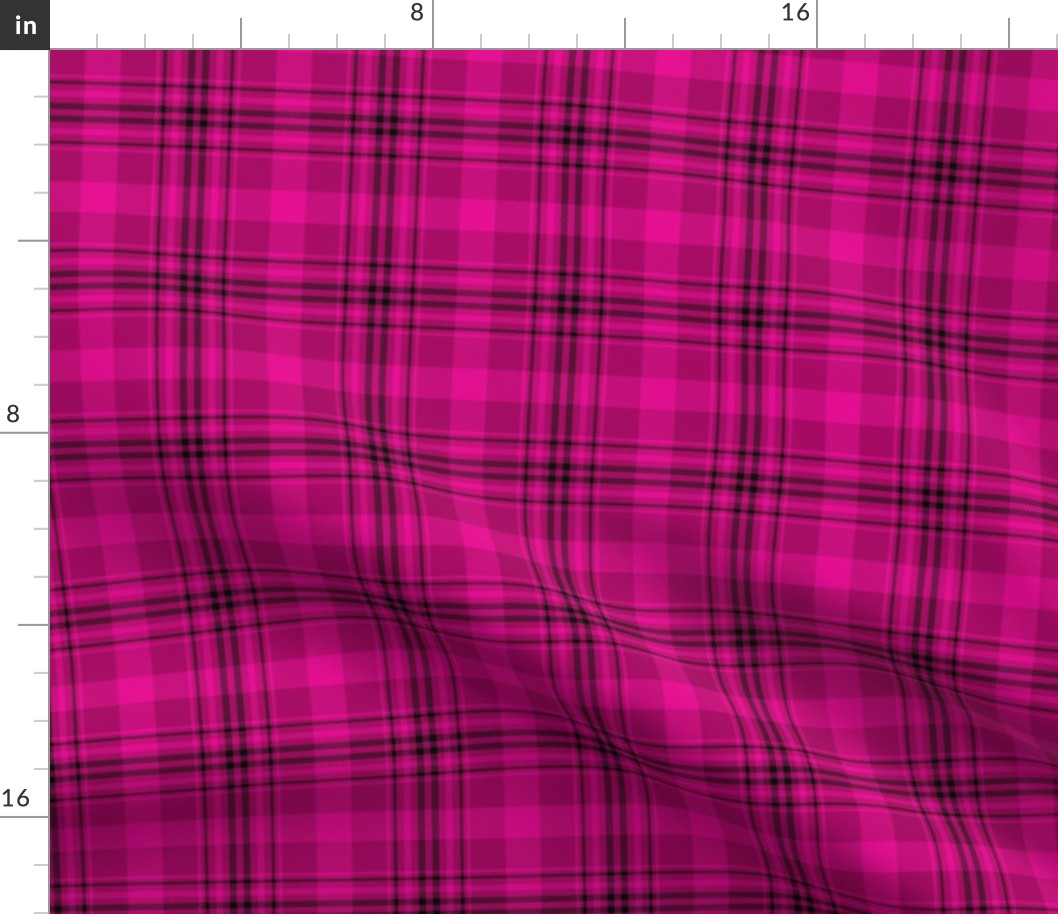 Punky Plaid 127 Pink Black