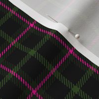 Punky Plaid 201 Black Olive Pink