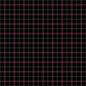 Punky Plaid 201 Black Olive Pink