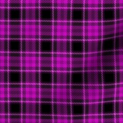 Punky Plaid 205 Magenta Pink Black