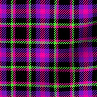 Punky Plaid 207 Violet Pink Green