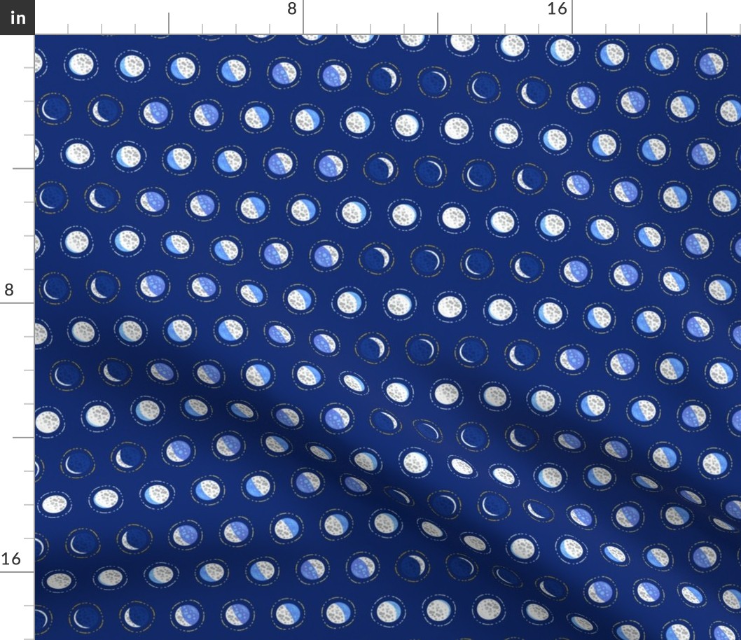 Crater moon phase polka