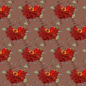 ORANGE FLOWER GRAPHIC