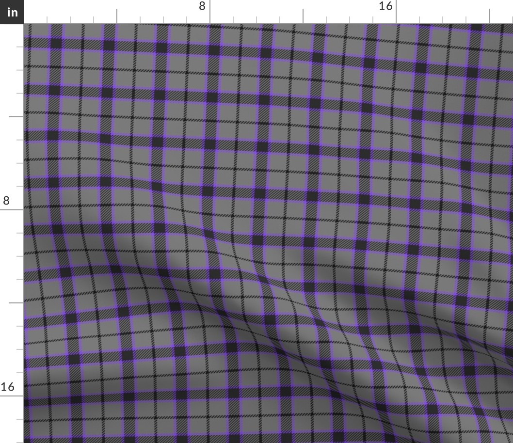 Little Girlie Plaid 181 Grey Purple