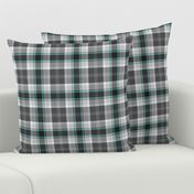 Little Girlie Plaid 186 Grey Turquoise