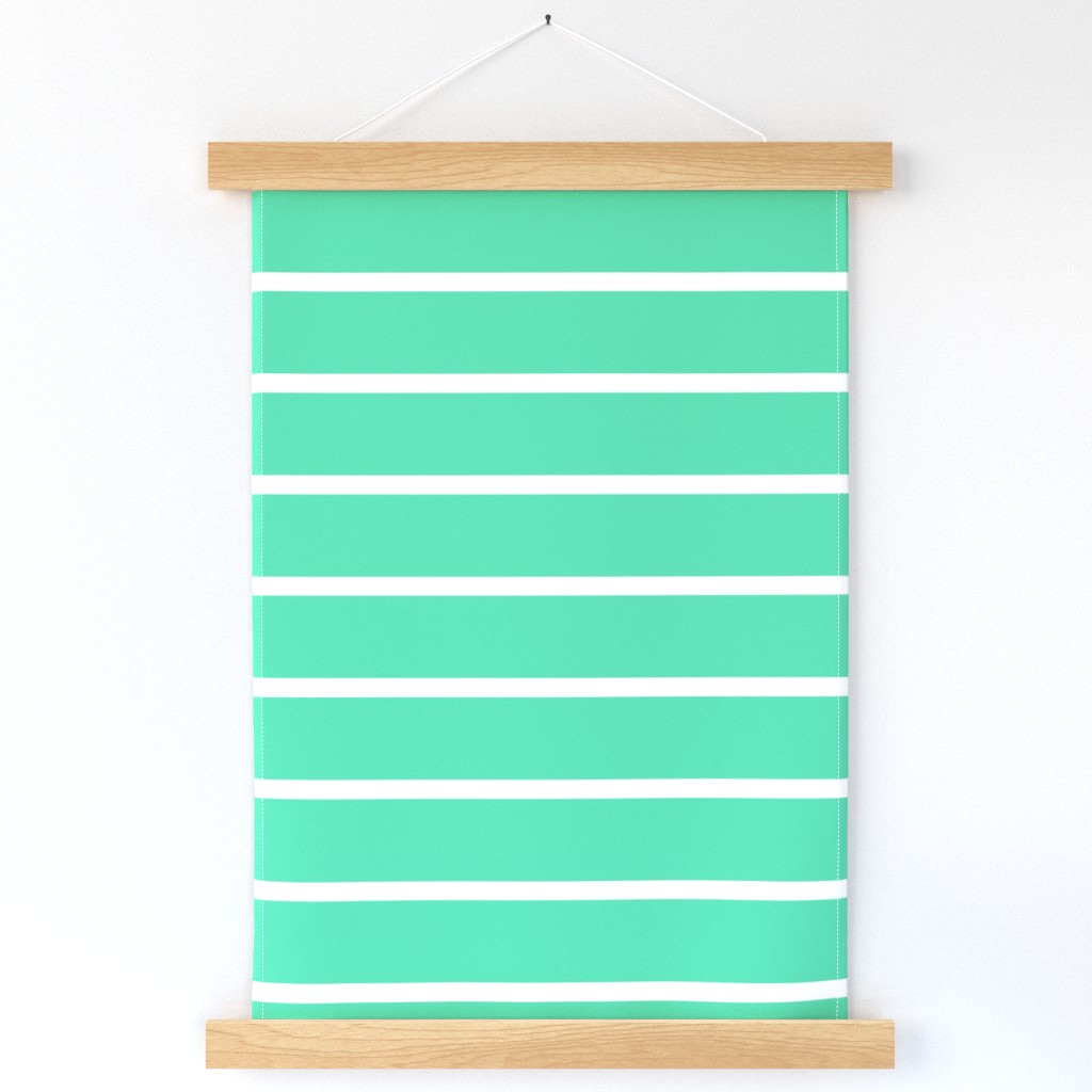 Wide Mint Stripe