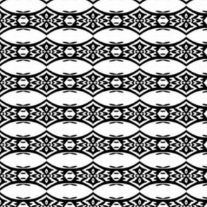 Abstract black and white design #9