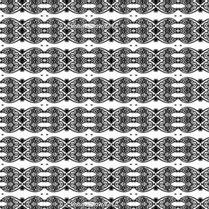 Abstract black and white design #8