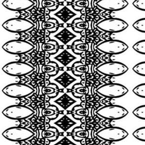 Abstract black and white design #7