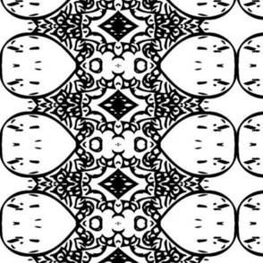 Abstract black and white design #2