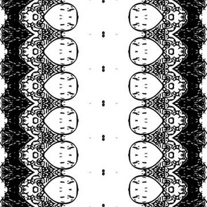 Abstract black and white design