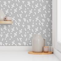 Simple Triangles - Slate Grey by Andrea Lauren