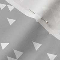 Simple Triangles - Slate Grey by Andrea Lauren