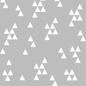 Simple Triangles - Slate Grey by Andrea Lauren